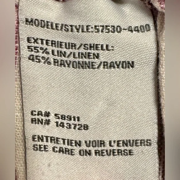 Tribal Purple Stripe Linen Pant - Picture 5 of 6